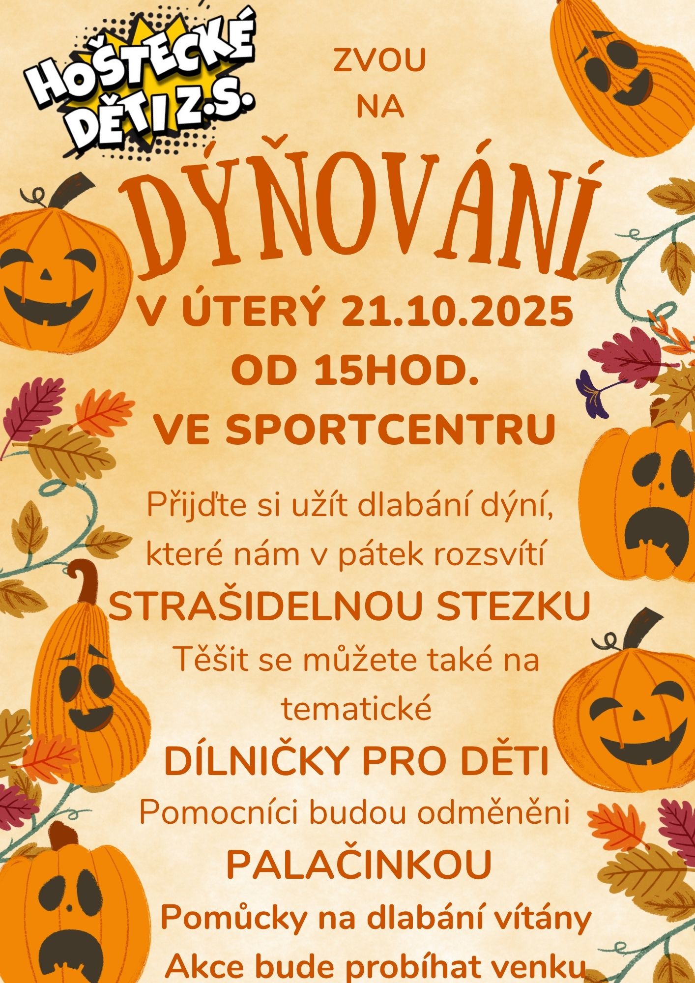 Orange Yellow Colorful Creative Pumpkin Carving Contest Flyer (1)